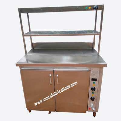 stainless steel hot table